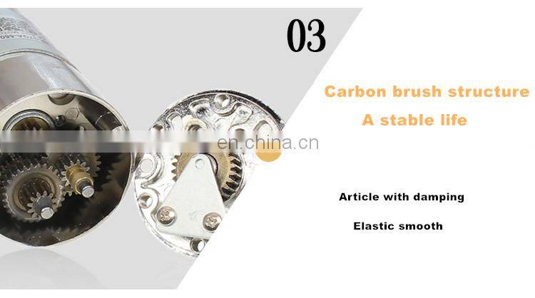 chihai motor CHR-GM37-550Permanent magnet dc geared motorhigh speed and high torque 24V enter output shaft dc deceleration motor