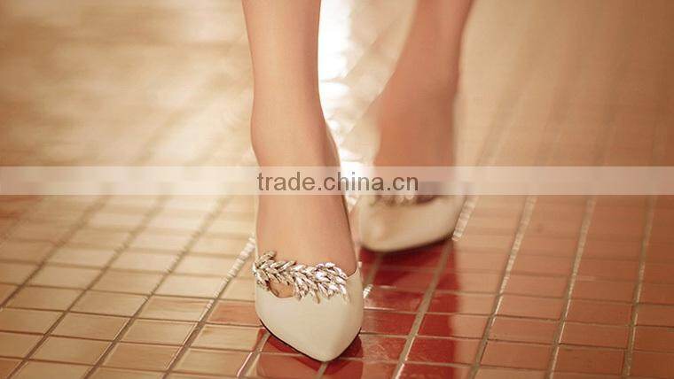 W0319 metal crystal sewing accessorie trimming,charming metal crystal accessories