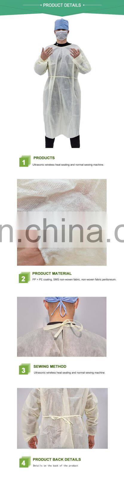 PPE Disposable Gown Dental Isolation Gowns Hospital Gowns for nurses