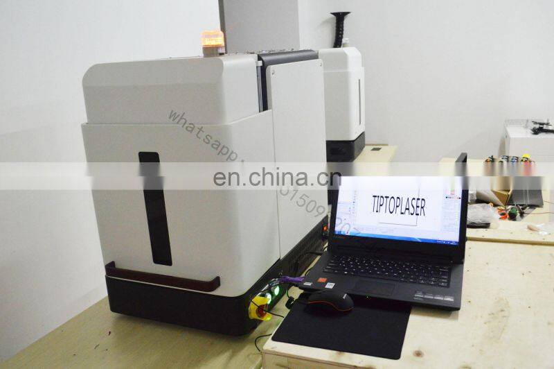 Raycus 20w mini sealed auto focus Full Cover mini 20w fiber laser marking machine