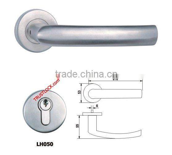 Trust 304 Solid Stainless Steel Lever Door Handle with Escutcheon