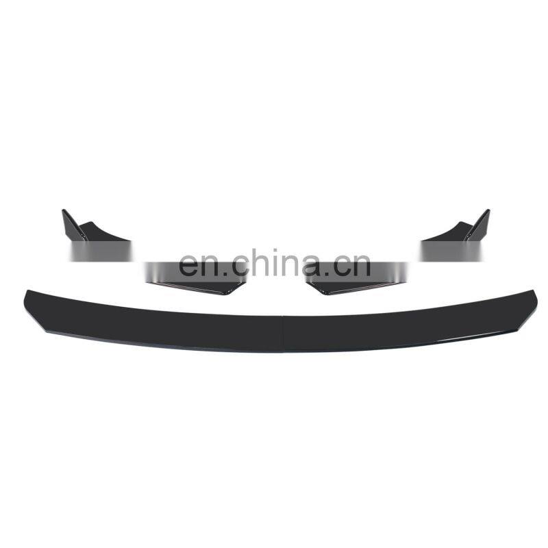Four-stage reinforced PP material arrived body kit universal accessories Universal front bumper lip split