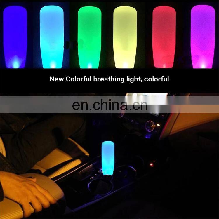 Auto dildo crystal LED multicolor light with lengthened frosted throttle variable speed anti-slip universal shift head