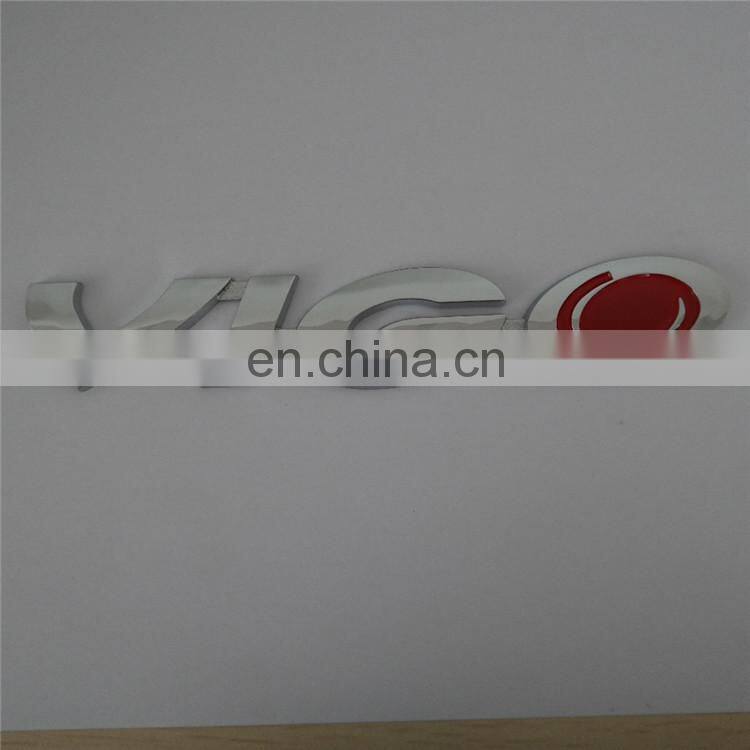 Plastic Customized ABS Chrome Car Letter Emblem Sticker