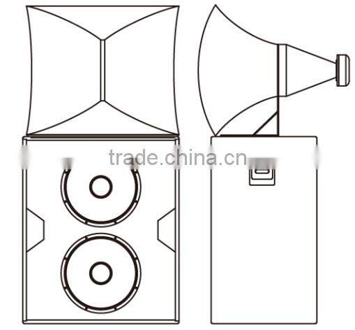 trade assurance, dual 18 inch passive cinema loudspeaker, professioal speaker