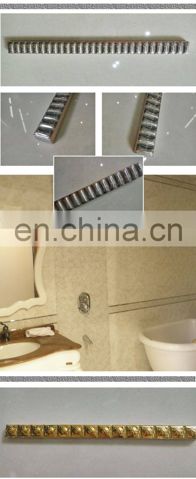 ceramic decoration tile customized size model 20*600mm border tile pencil tile