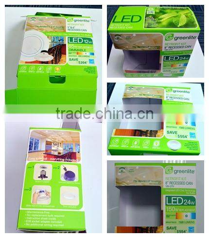 Dimmable 6inch UL Listed LED light 15w downlight