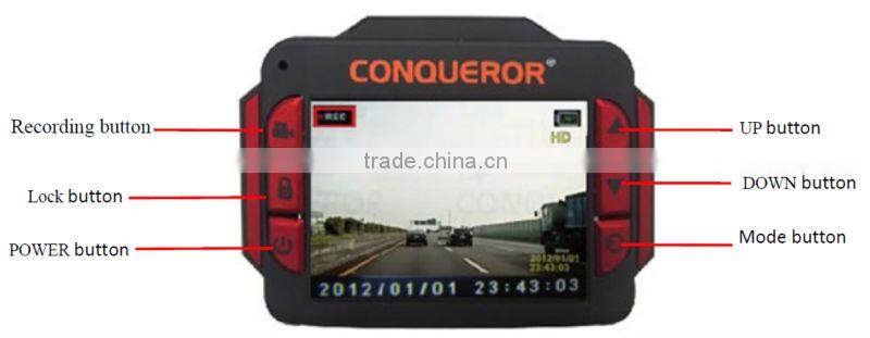 HOT!!! 3g car camera CVR-G720 From Conqueror laser camera detector
