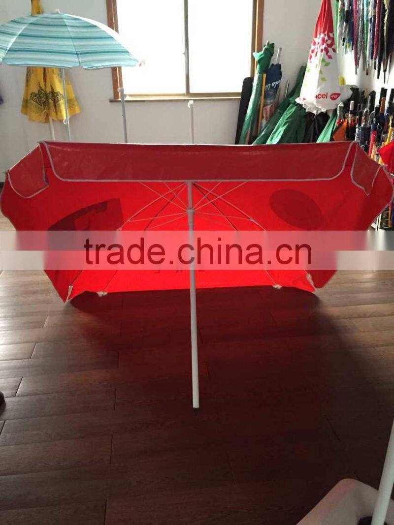 square pvc vinyl waterproof advertising beach umbrella