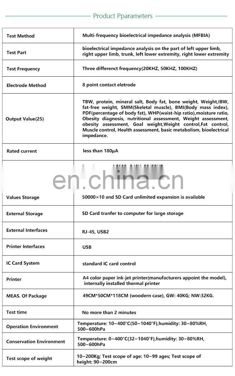Original 3d nls body health analyzer body fat & muscle analyzer magnetic resonance human body analyzer