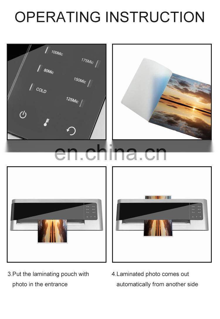 Willing China OL392H2 Office or School Automatic A4 Hot Cold lamination machine Commercial Office Laminator