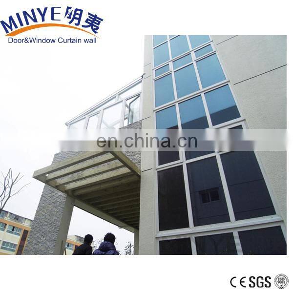 top quality China supplier tempered glass curtainwall aluminum frame