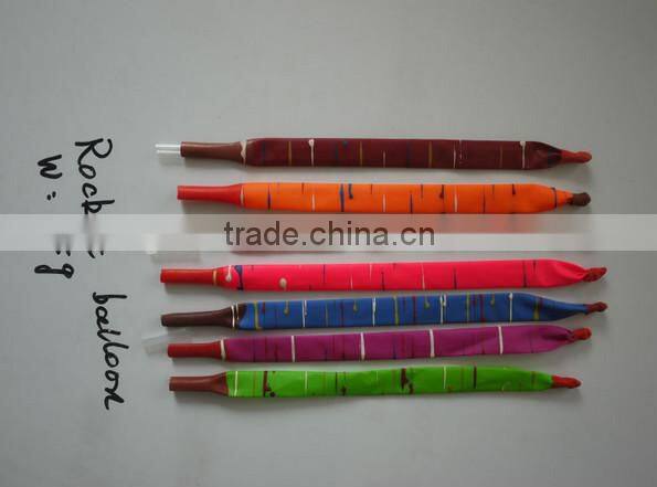 100% natural latex toy rocket balloon