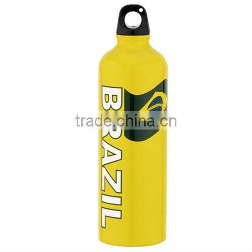 eco aluminum sports water bottles jugs with carabiner