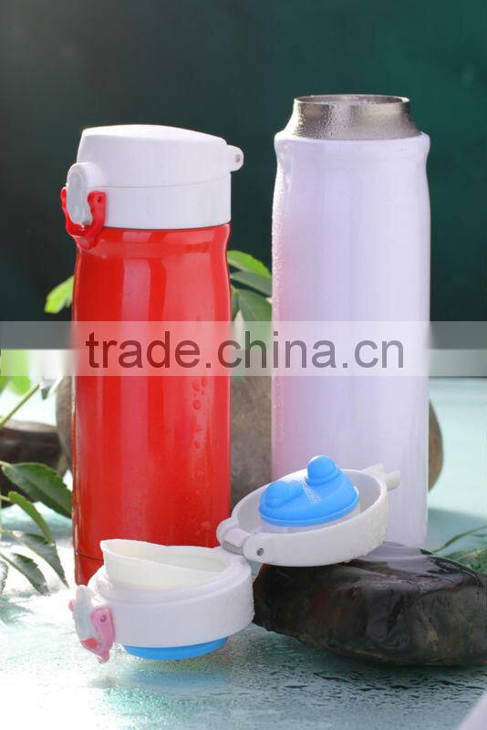 350ml stainless steel insulated vacuum thermo bottle with color finishing