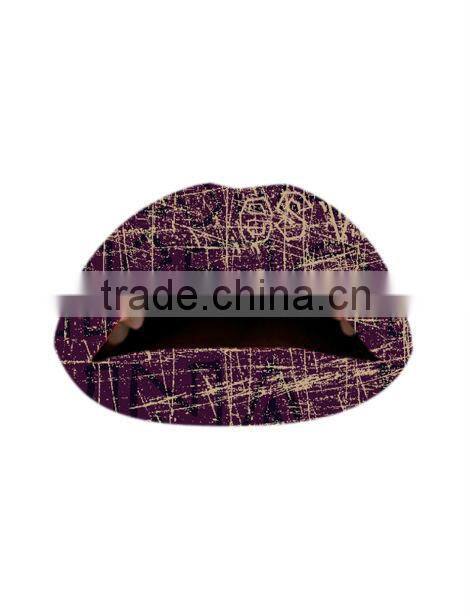 factory supply water transfer lip sticker with SGS certificate