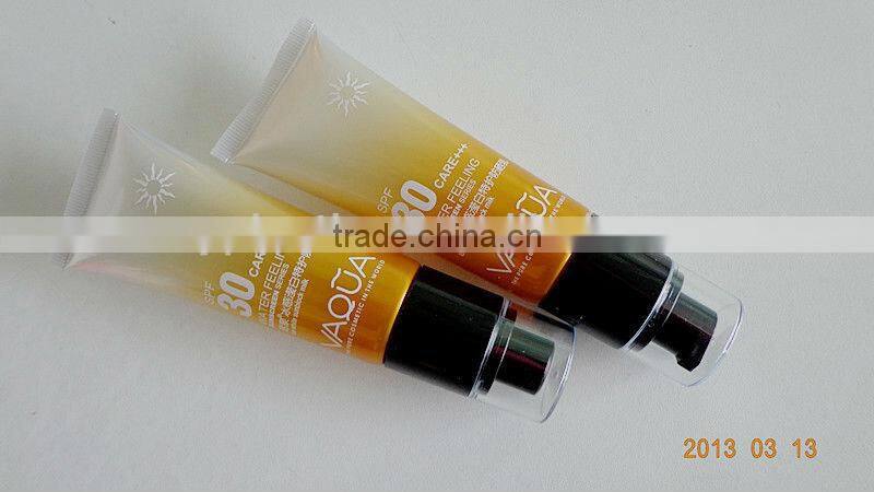 Pump tube for cosmetic packaging,Plastic Tubes, PE tube,cosmetic tube
