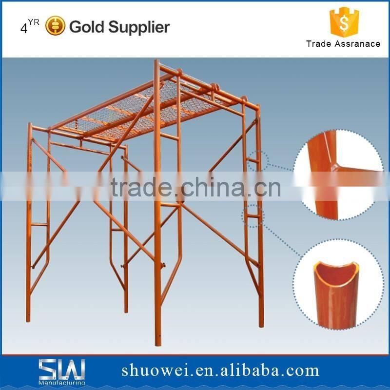 galvanized and color painted ladders and scaffoldings for formwork