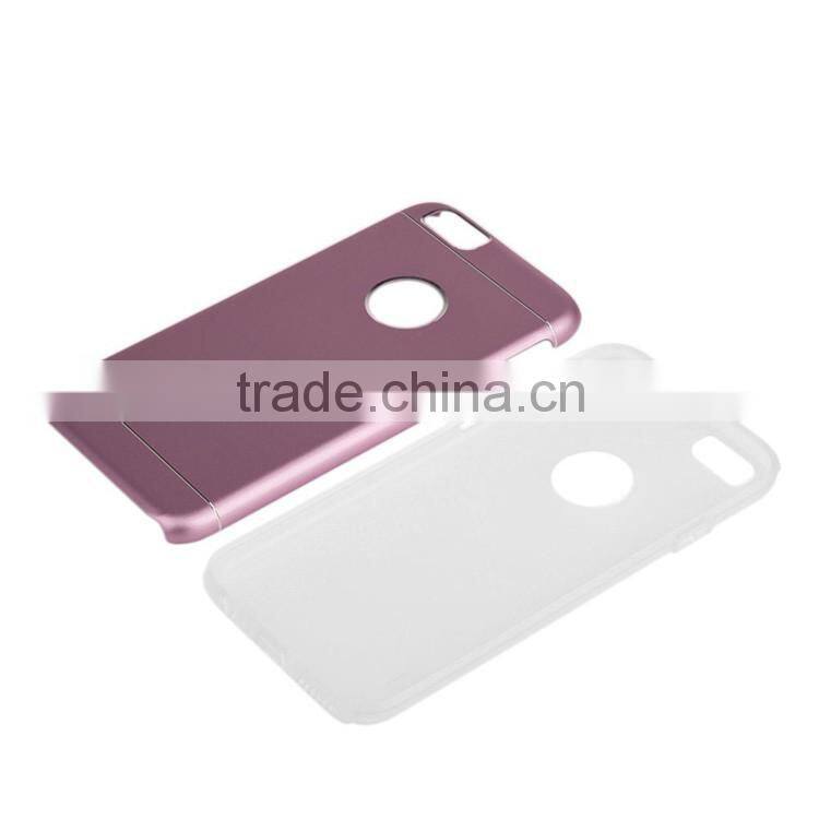 2016 For iPhone 6s plus cell phone cases,combo aluminum +tpu back covers cases for iPhone 6s plus