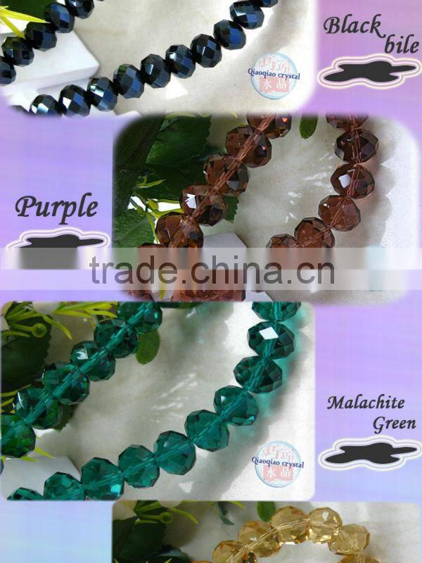 10mm faceted crystal rondelle bead for jewelry craft DIy making wholesale