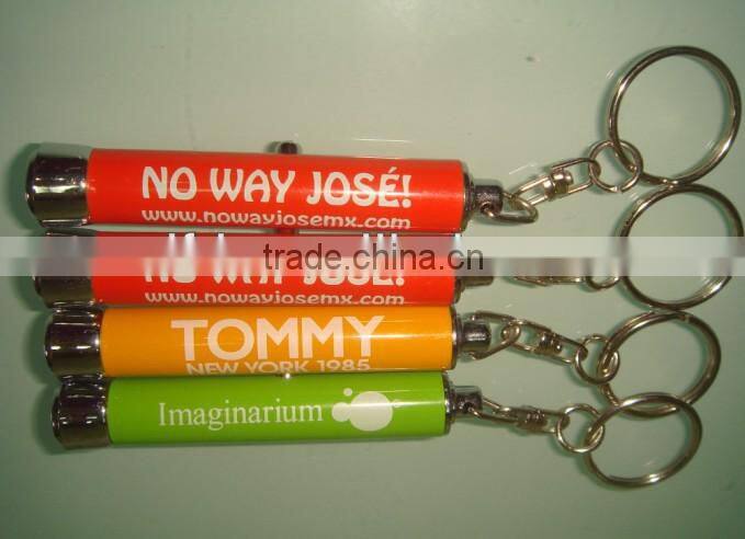 led logo projector torch keychain , logo projector key ring , promotional item led torch key light