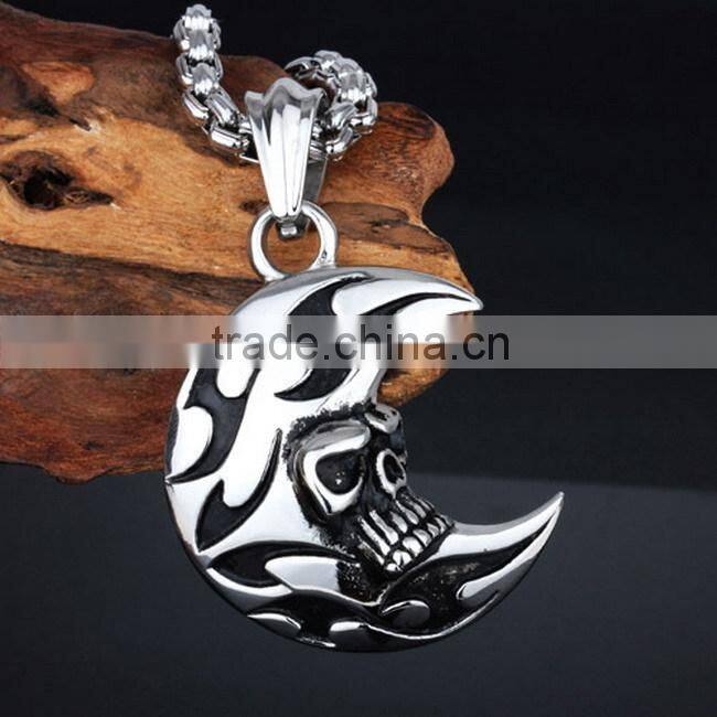 2015 Stainless steel moon necklace