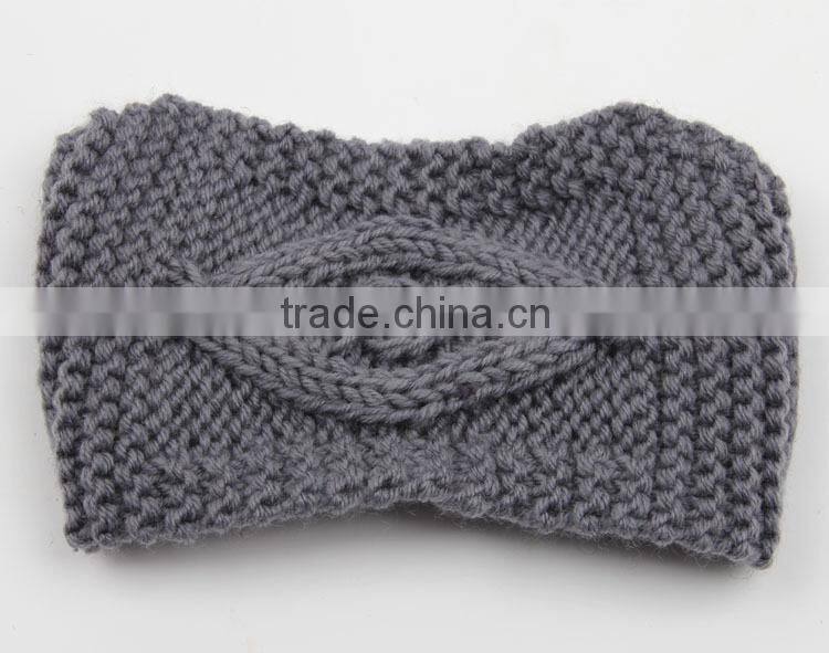 Hand Knitting Eye Style Warm Keeping Fashion Lady Headband Hairband For Women