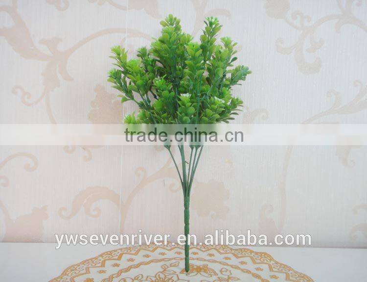 7 fork m bluegrass artificial flowers Green plants DIY floral auxiliary material Silk flowers flowers, plastic flowers wholesale