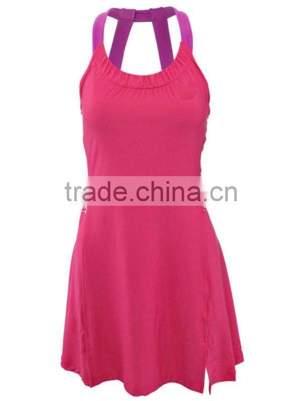 One piece tennis dress fashion design tennis dress popular tennis dress for team