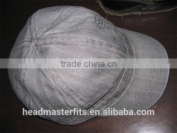 High quality Casquette custom printed curved unstructured cap short brim beret For Women