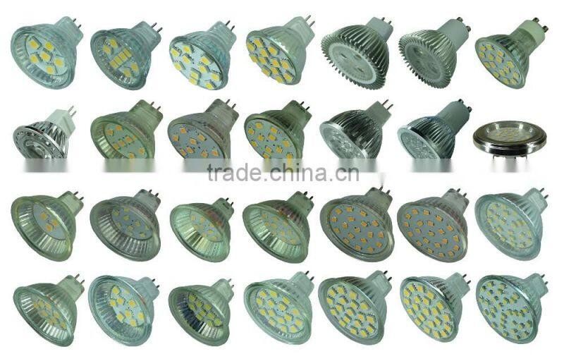 100-240V AC SMD 5050 Glass led lamp GU10 spotlight