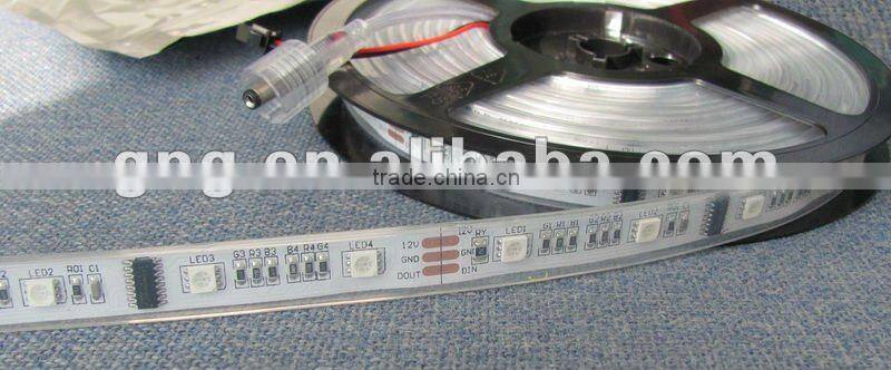 DC12V SMD5050 RGB full color every led is addresable 32pixels/meter programmable led strip 1812