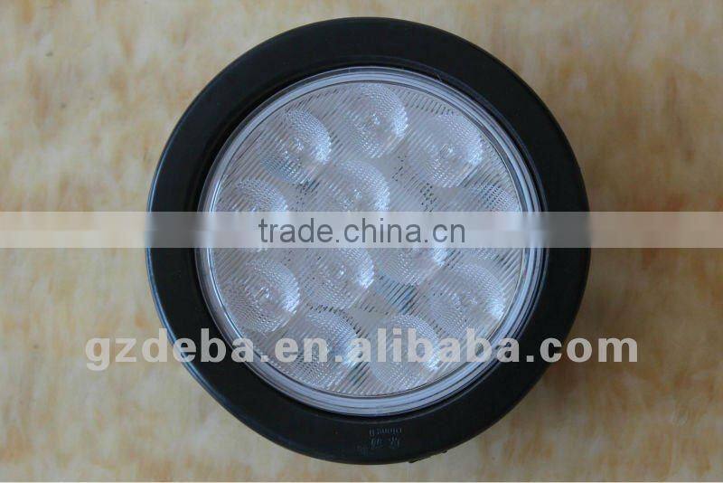 12/24V led 4" tow truck lights, round stop turn tail lamp