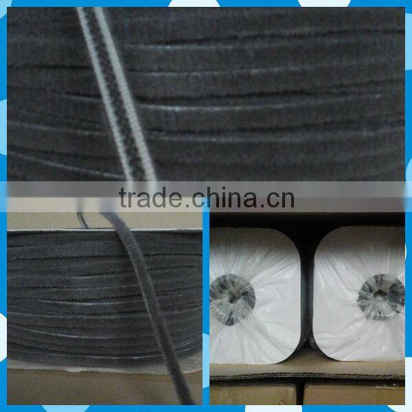 Water-proof silicone Wool Pile weather stripping with self-adhesive for windows and doors seals