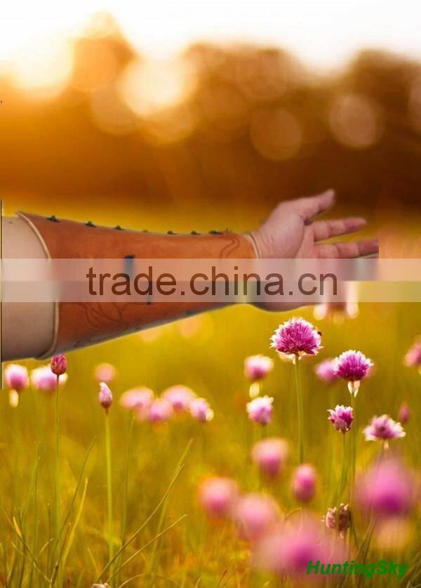 Archery Traditional Cowhide Leather Arm guard For Archery Traditional Bow Shooting