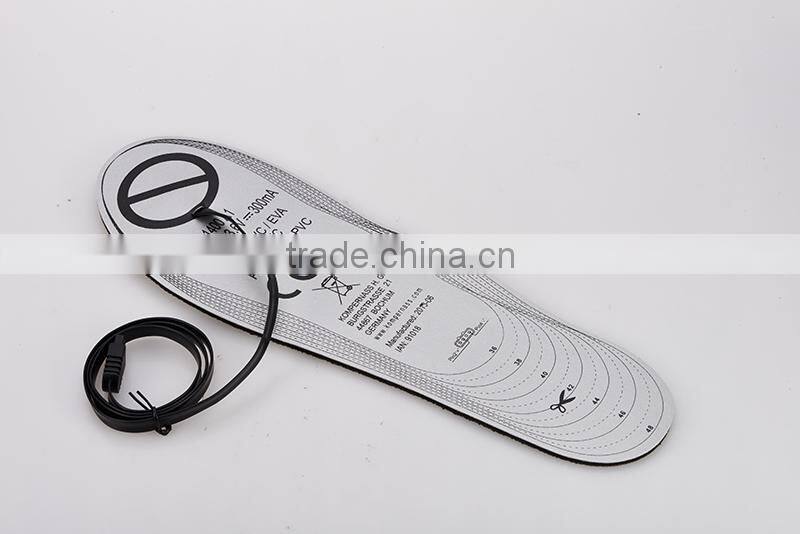 heating insole/electric rechargeable battery heated insoles