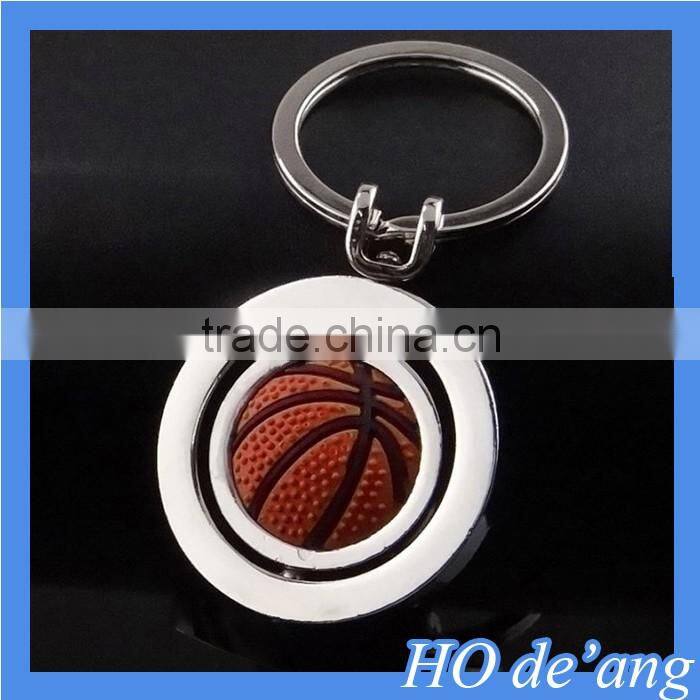 Hogift Factory Free Custom Logo Basketball Metal Keychain