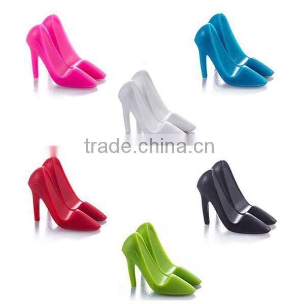 Charming silicone high-heel shoe mobile phone holder