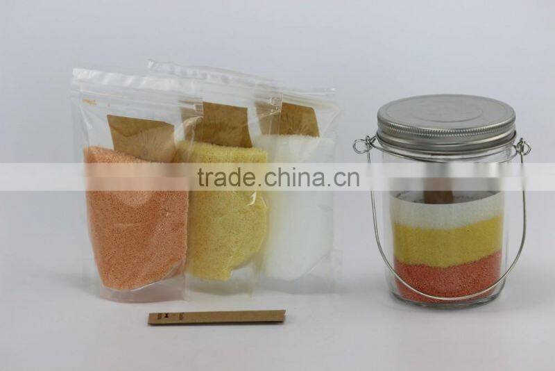 Simplicity DIY Jar Candle, DIY candle sand & cotton wick & glass jar