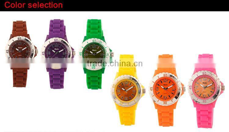 2015 oulm cheap watch, fancy kid watch, colorful childern watch wholesale