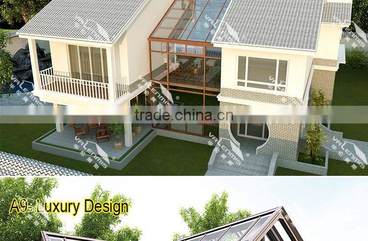 Suppliers of direct selling aluminum double-layer glass houses/garden sun rooms/greenhouse