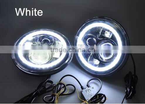 New White Lighting 60w High Low Beam Jeep 7 Inch Led Headlight