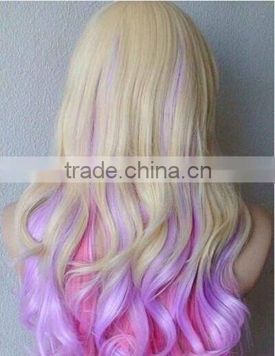AAAAA alibaba express brazilian human hair colorful tape hair extensions