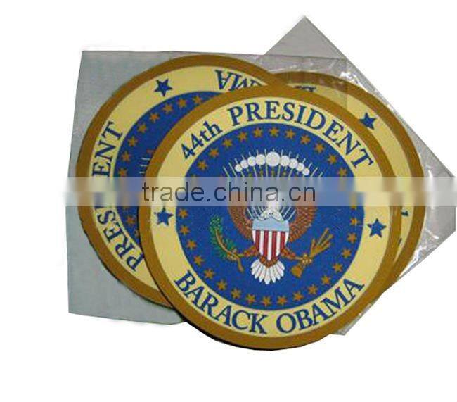 printed pvc rubber cup coaster