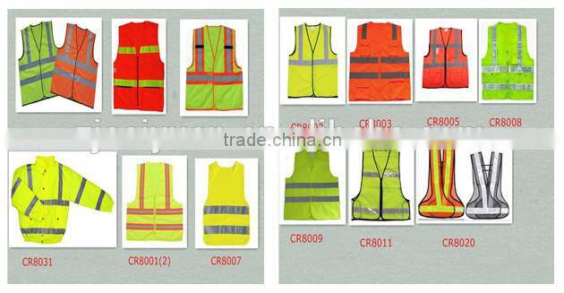 Adult High Vis Viz Reflective Safety Vest Waistcoat with EN20471 Certificate