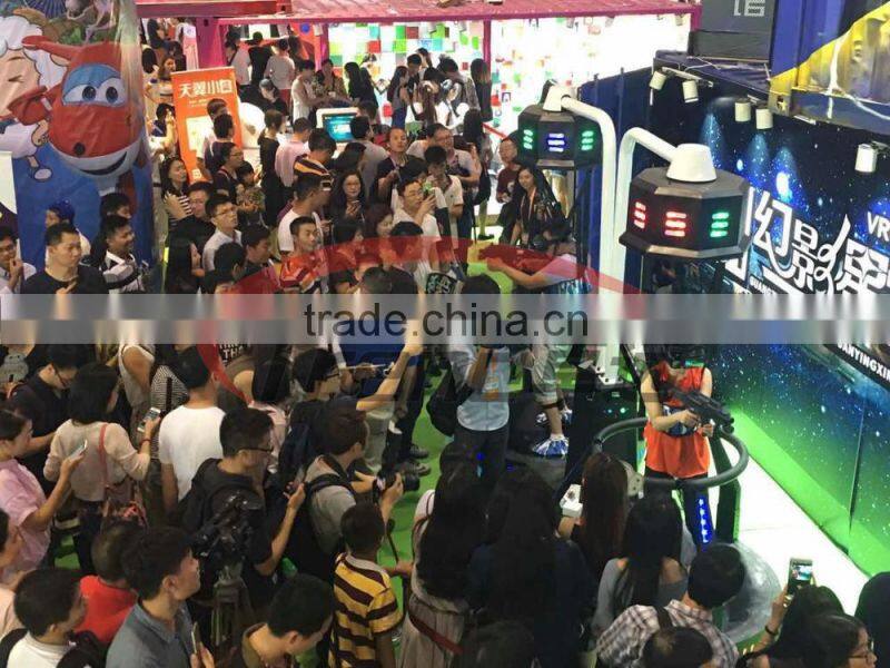 IAAPA popular VR treadmill virtual reality simulator 9d cinema