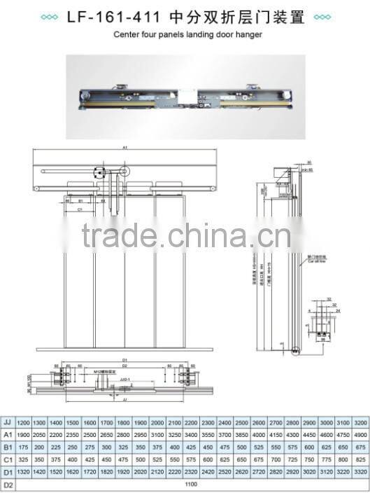 Automatic Elevator Door Landing Door Header