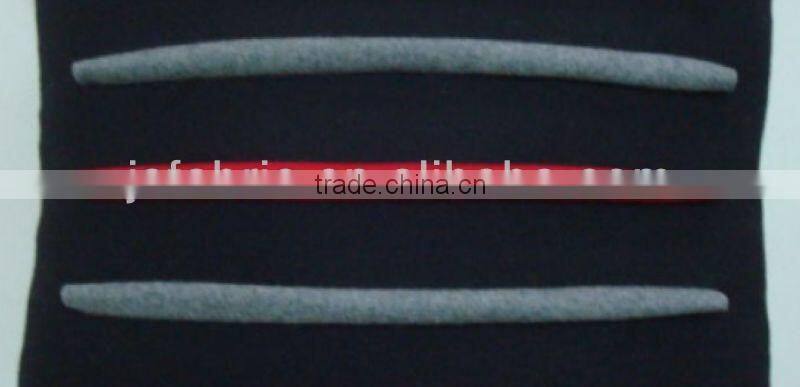 3D colored strip velvet cushion