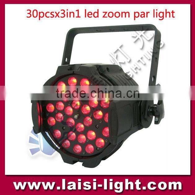30*3W RGB 3in1 Wireless LED Par ,stage LED Par Light, 30X3W LED zoom par lighting