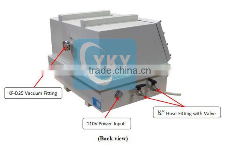 Laboratory Stainless Steel vacuum Glove Box/vacuum glove box system with two glove port